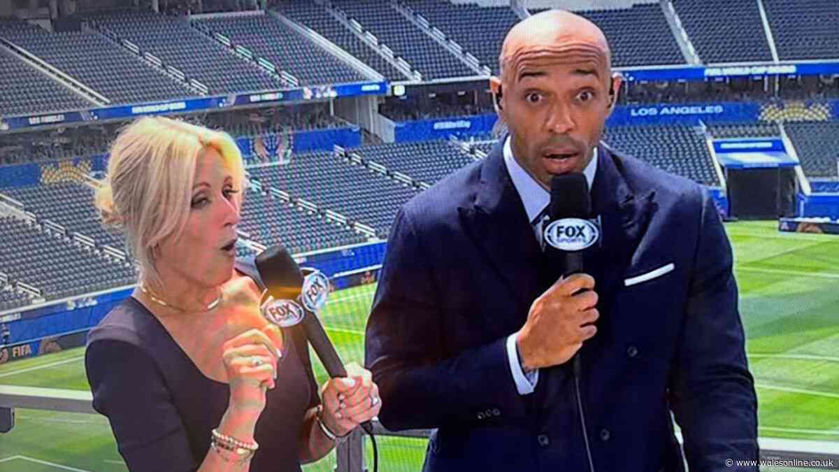 World Cup pundit's obscene James Corden insult broadcast live as Thierry Henry stunned