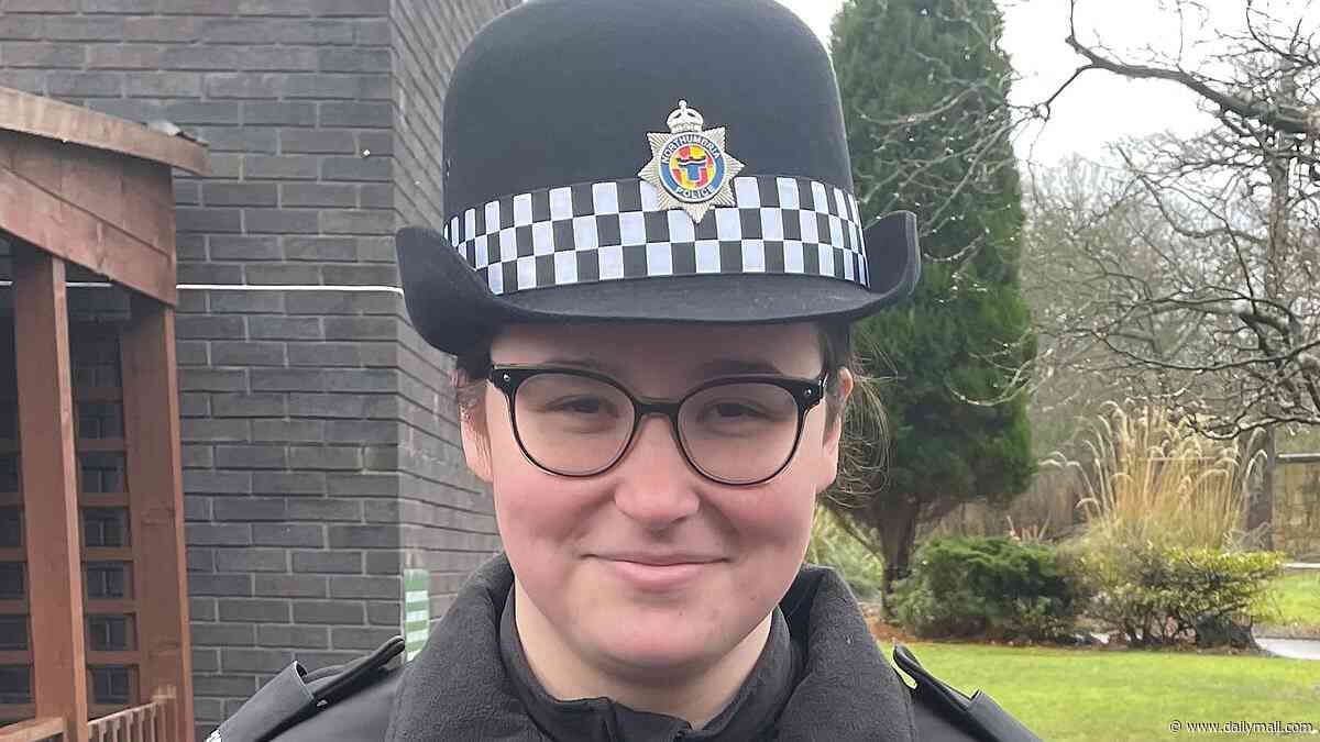 Floral tributes are left for 'dedicated' police officer, 19, killed after being struck by car while attending crash scene