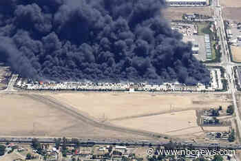 Fire destroys medical supply warehouse in Tracy, California