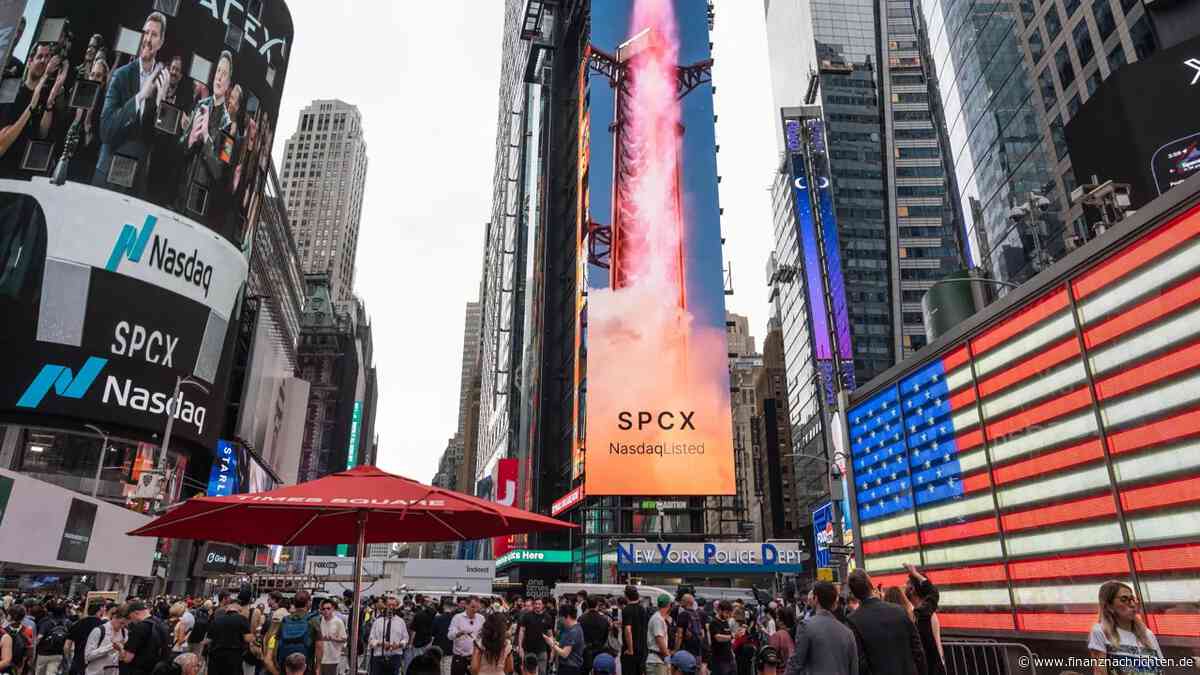 Erster Handelstag ein Erfolg!: SpaceX-Aktie knallt fast 20 Prozent hoch - und Musk wird Trillionär
