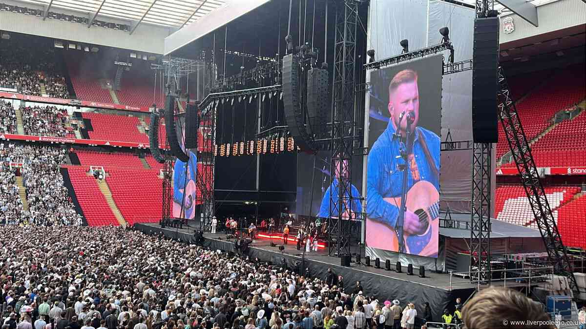 Zach Bryan makes promise to Liverpool crowd as he takes to Anfield stage
