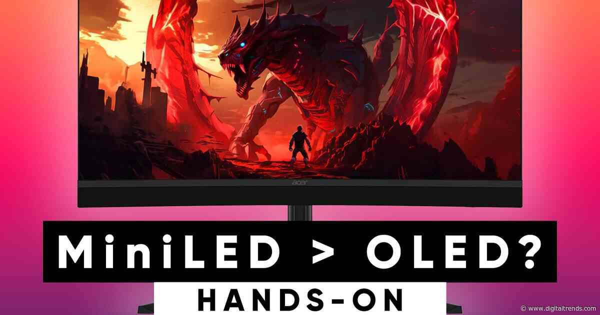 I tried Acer’s new 5K MiniLED Gaming monitor, and OLED kept popping into my head