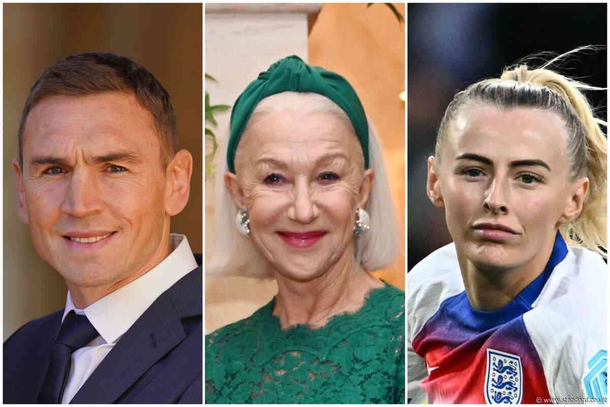 Kevin Sinfield, Helen Mirren and Lionesses lead King’s Birthday Honours