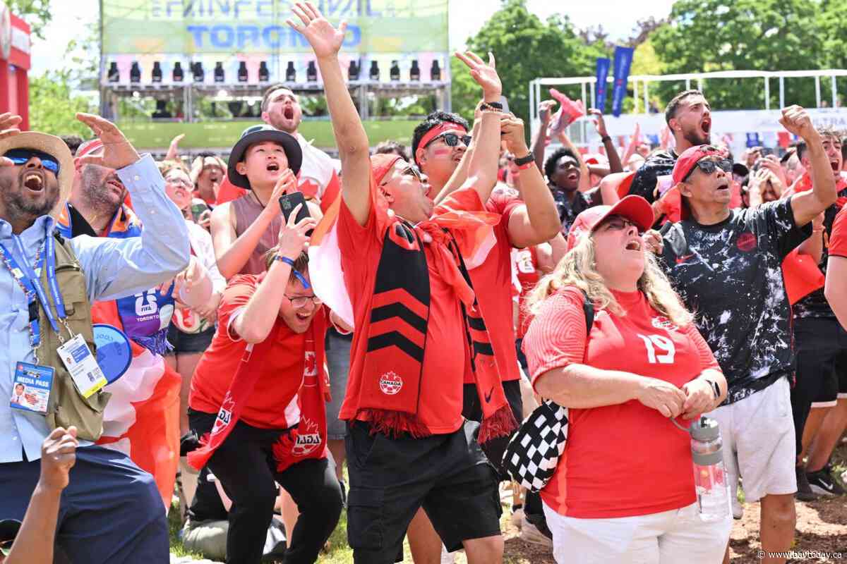 Away from Toronto Stadium, fans gather to watch Canada's 'historic' World Cup game