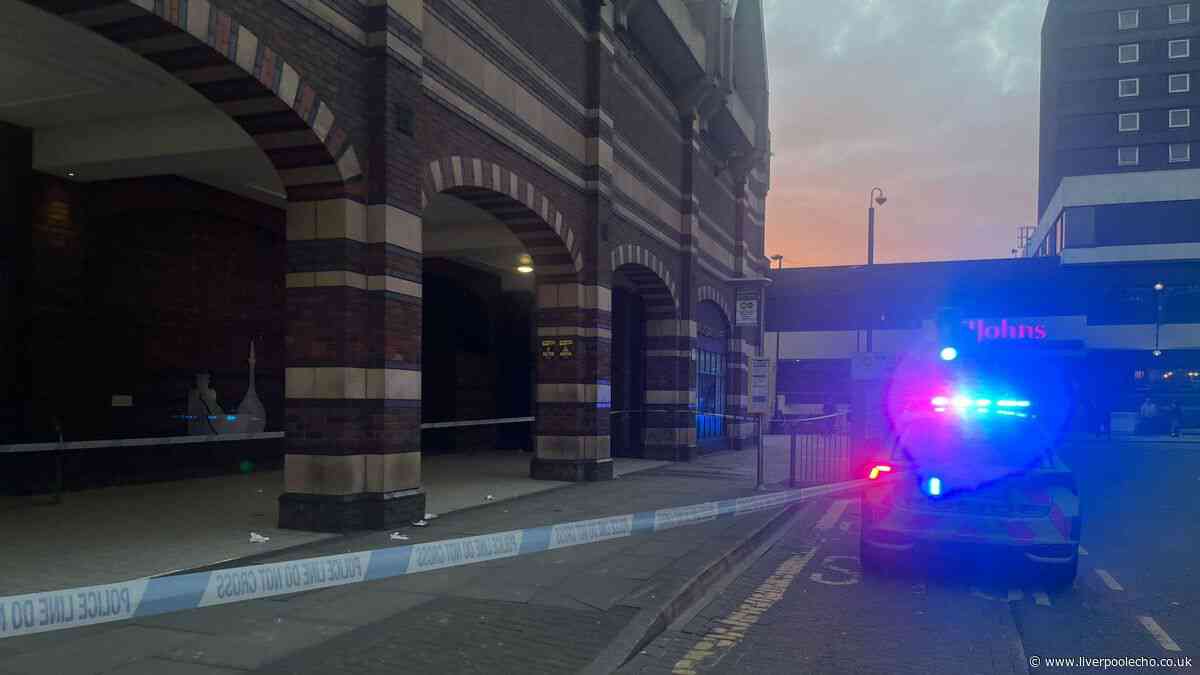 Fight breaks out in Liverpool city centre as man hit over head with walking stick