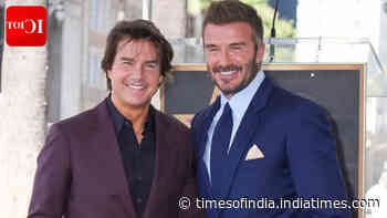Tom Cruise hails David Beckham: 'His is a Hollywood story' - WATCH
