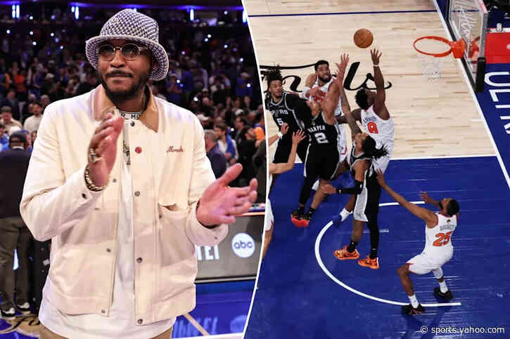 Carmelo Anthony says he played a role in Knicks’ improbable Game 4 comeback