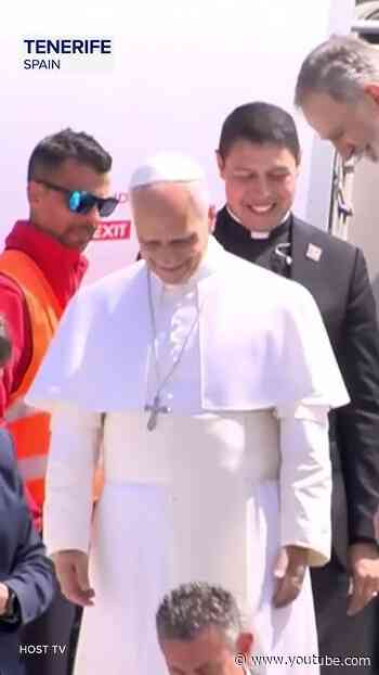 Pope Leo XIV deplaned in Tenerife, Spain after an in-flight aircraft issue