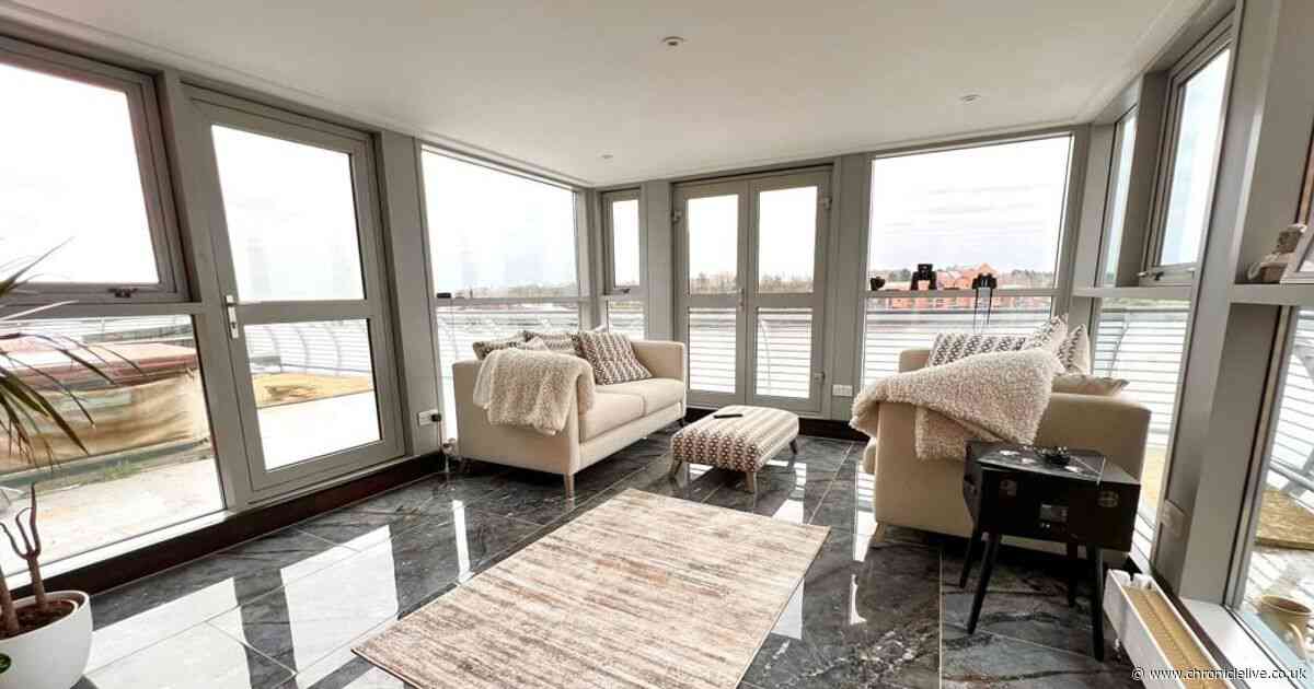 Inside the North Shields riverside penthouse with stunning views over the Tyne