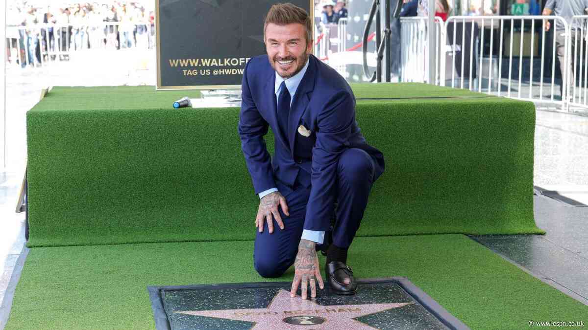 Beckham honoured on Hollywood Walk of Fame