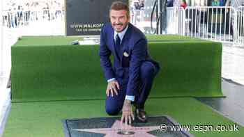 Beckham honoured on Hollywood Walk of Fame