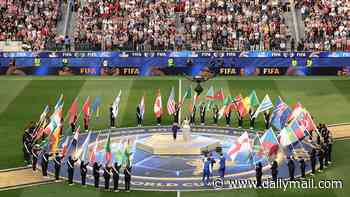 USA soccer fans go wild for spine-tingling national anthem as World Cup fever kicks off in LA