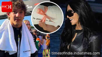 Kim ends 'towel saga'; sends Kimi a custom towel - WATCH