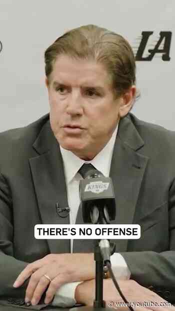 Peter Laviolette has some ideas when it comes to the team's style of play  #lakings