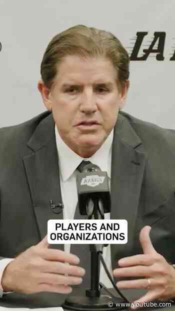 Our new head coach breaks down the three pillars of his coaching philosophy 👀 #lakings