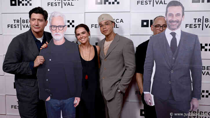 Zoey Deutch & Cast of ‘Gail Daughtry & The Celebrity Sex Pass’ Bring Jon Hamm & John Slattery Cardboard Cutouts to 2026 Tribeca Film Festival!