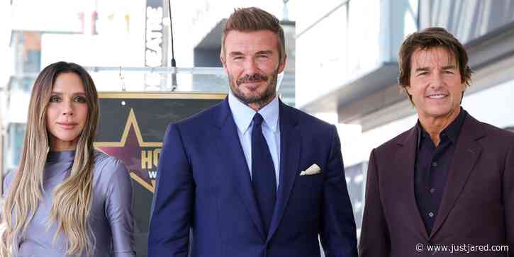 David Beckham Honored With Star On Hollywood Walk of Fame, Gets Support From Wife Victoria Beckham & Longtime Friend Tom Cruise