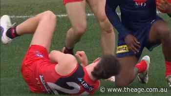 Essendon young star dislocates shoulder
