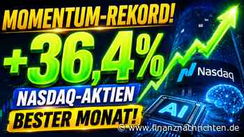 Momentum-Rekord! Nasdaq-Aktien mit +36,4 % im besten Monat aller Zeiten
