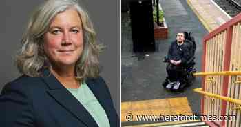 Disability campaigner on Ledbury station accessibility