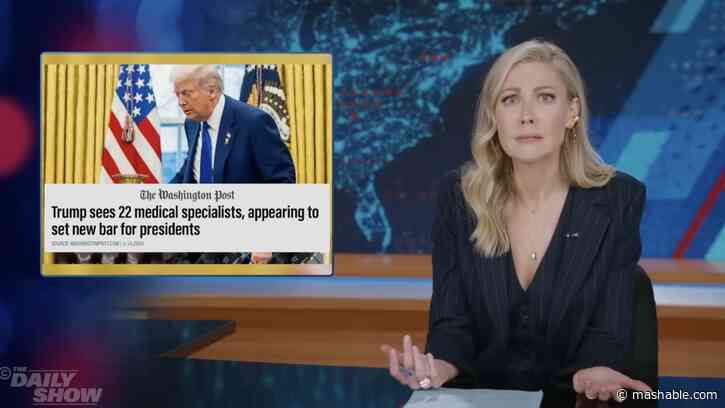 Daily Shows Desi Lydic has a brutal response to Trump seeing 22 medical specialists