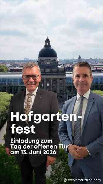 Hofgartenfest und Tag der offenen Tür am 13. Juni 2026 - Bayern