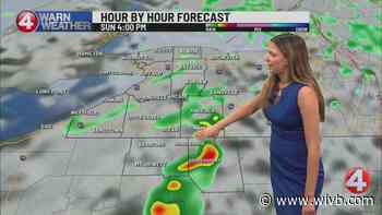 Sunny Saturday, rain showers return Sunday