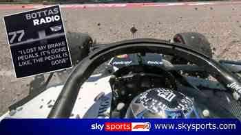 'I lost my brake pedals!' | Bottas crashes out of final practice