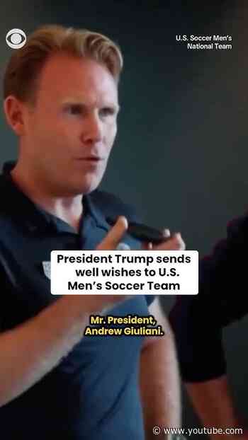Trump sends well wishes to U.S. Men's Soccer Team ahead of opening World Cup match #shorts