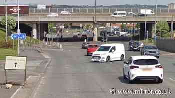 Car 'rammed off motorway' by men with weapons in terrifying attack