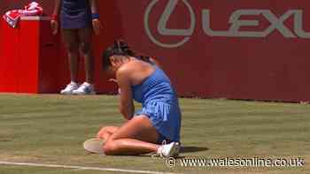 Emma Raducanu forced off court and Queen's match halted as BBC commentator alarmed