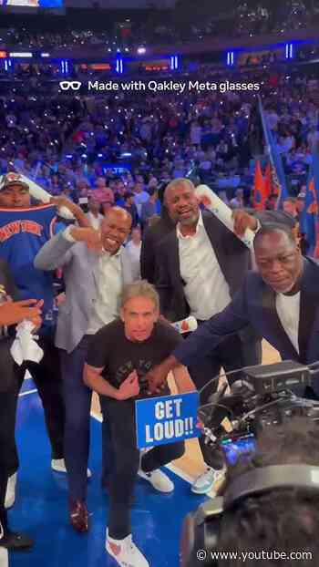 Knicks Alumni hype in Game 4. #nba #sports