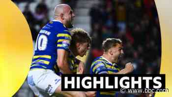 Warrington earn comeback win at Saints to go top