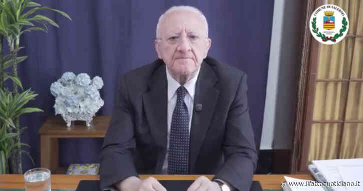 De Luca e la campagna “Cafoni zero”: dal moldavo coi “problemi di prostata” alle corse clandestine. “Ora rieduchiamo tutti”