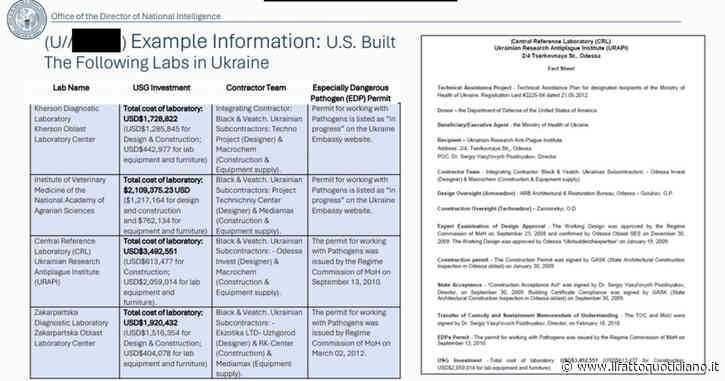 Usa, declassificati i dossier sui laboratori biologici ucraini: la mappa dei fondi di Washington (e rispunta l’ombra di Biden jr)