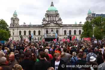 Thousands attend anti-racism rally in Belfast after week of disorder