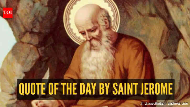 Quote of the day for children by St. Jerome: “Good, better, best. Never let it rest. 'Til your good is better and your...”