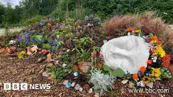 Artist's 'mud maiden' cheers up old colliery site