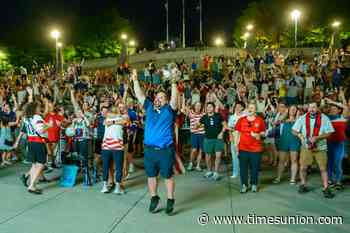 Photos: Hundreds gather for World Cup watch party in Albany