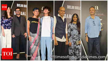 Aamir holds Gauri's hand at Lagaan 25 bash; Kiran and Azad join