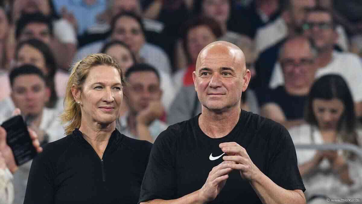 Steffi Grafs Ehemann Agassi feiert während WM Rückkehr an ikonischem Ort