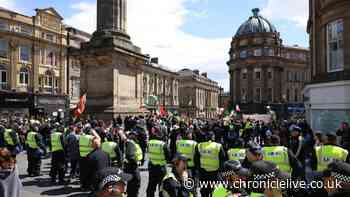 Heavy police presence and demonstrations in Newcastle city centre - the key details