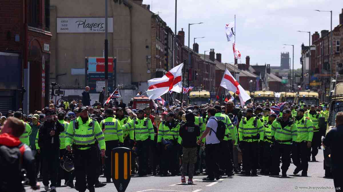 Police arrest eight people as groups protest on County Road