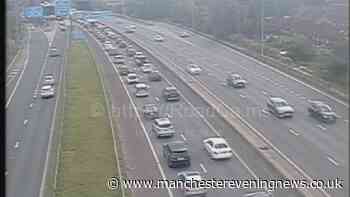 Crash closes lanes on M60's Barton Bridge near Trafford Centre