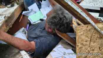 Man dragged alive from twisted tornado wreckage after deadly storms kill at least one with millions of Americans warned nightmare is not over yet