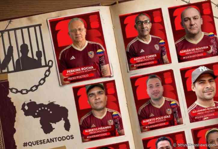 Vente Venezuela denunció situación de los presos políticos con el "álbum de la vergüenza" en pleno furor por el Mundial