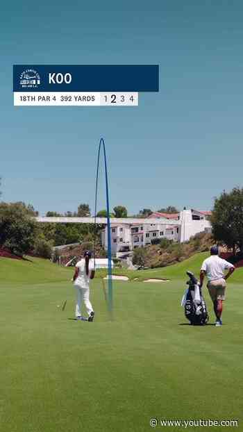 An iconic finishing hole 🤩 The USA Curtis Cup Team’s approaches into Bel-Air’s 18th hole.
