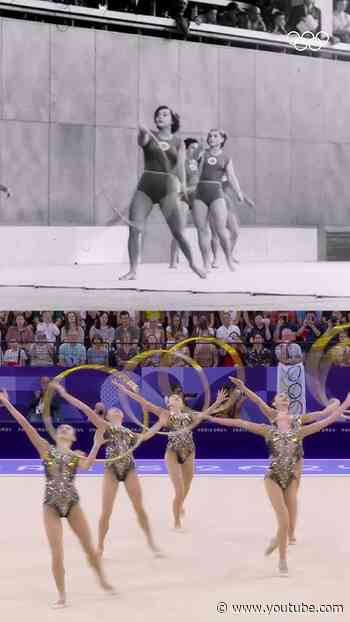 Same apparatus, different era. 😍 #Olympics #Gymnastics #Paris2024