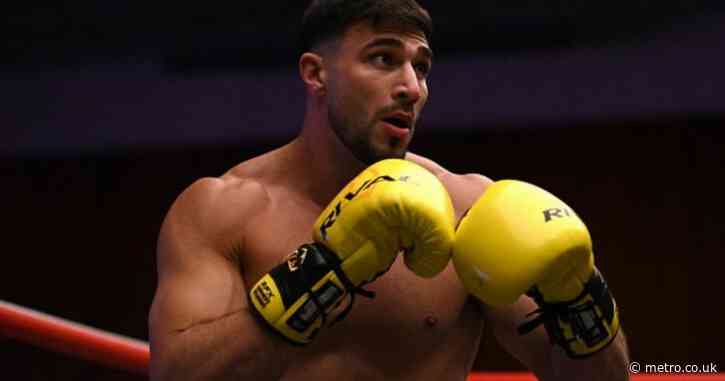 Tommy Fury reveals newborn son’s wild name on boxing shorts after Molly-Mae’s warning