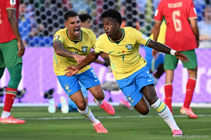 Silencing critics 🤫 Vinícius kicks off Brazil's World Cup with a stunner